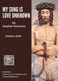 My Song Is Love Unknown Unison choral sheet music cover